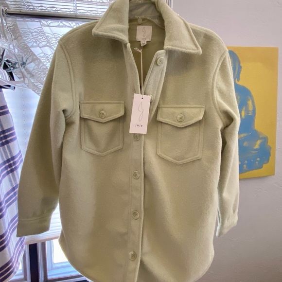Joie | Green Button Up Shirt Jacket NWT - Picture 2 of 7
